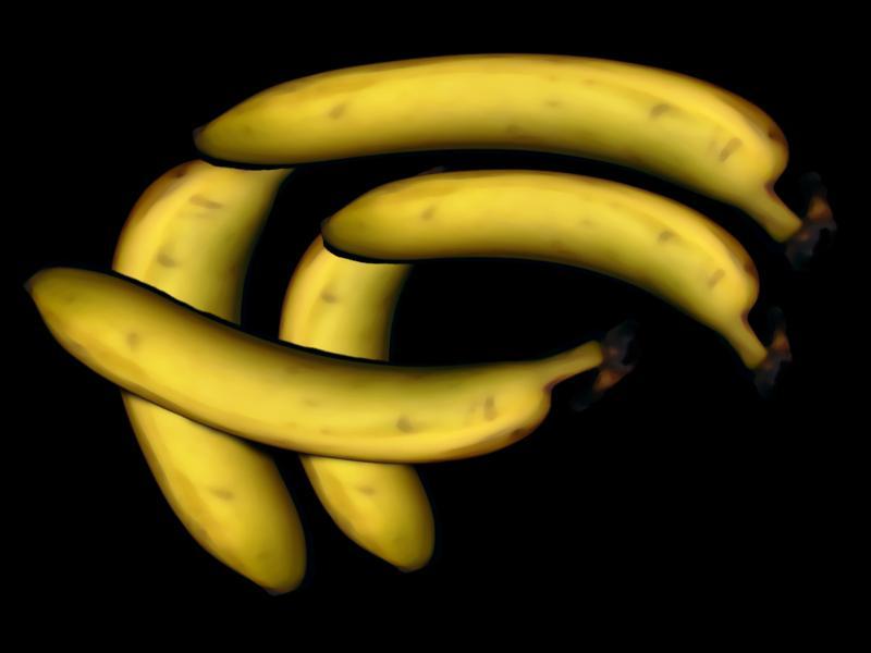 Fear Factory logo in bananas